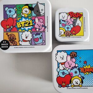 BT21 3-in-1 Stackable Bento Lunch Boxes
